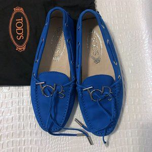 NEW, UNWORN Tod's Blue Gommino Driving Shoes